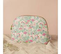 Sophia Lane Large Floral Make-Up Bag - Green Floral Sophia Lane Multicolor