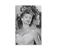 Sophia Loren Fashion Canvas Wall Art Posters: Aesthetic Prints for Bedroom, Dorm Room Decor 08x12inch(20x30cm)