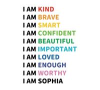 SOPHIA - Personalized Composition Notebook for Girls with Positive Affirmations