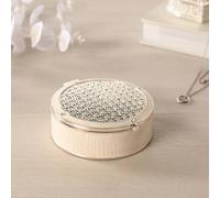 Sophia Round Crystals Trinket Box in Cream Sophia Cream