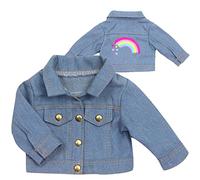 Sophia's Teamson by Kids Jean Jacket with Rainbow Graphic for 18"