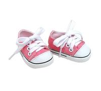 Sophia's Low-Top Sequin Canvas Sneakers for 18” Dolls, Hot Pink Teamson Kids Pink One Size