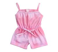 Sophia's by Teamson Kids Tie Dye Romper for 18" Dolls, Pink - pink