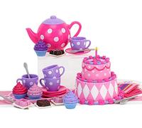 Sophias 18" Doll Tea Party & Desserts Set 25Piece, Pink, Purple