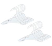 Sophia's Baby Doll Set of 10 White Dolls Clothes Hangers for Dolls Clothing, Pack of 10 Plastic Doll Clothes Hangers, Dolls Accessories for 16-18 Inch Dolls