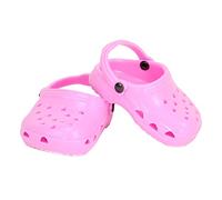 Sophia’s Rubber Garden Clog Sandal with Heart Cut Outs and Heel Strap Shoes Accessory for 18" Dolls, Light Pink, Doll Not Included