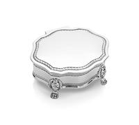 Sophia Silver Plated Velvet Lined Trinket Box - P6038