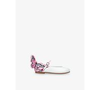 Sophia Webster Sophia Webster Kids' Chiara Leather Ballet Flats White/Comb Eur 30 / 12 UK Kids