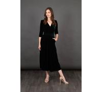 Sophia Wide Leg Velvet Cropped Jumpsuit Sarta Green S