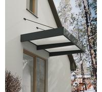 Palram Canopia Sophia XL 2000 Door Canopy Grey - White Opal 6 x 5