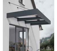 9â4 x 4â7 Palram Canopia Sophia XL 3000 Grey Clear Door Canopy (2.86m x 1.4m)
