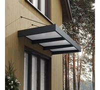 Palram Canopia Sophia XL 3000 Door Canopy Grey - White Opal 10 x 5