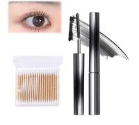 SophiaBelle Iron Wand Mascara, 2025 Upgrade Waterproof Black Washable Metal Mascara, 3D Curling Eyelash Mascara, Waterproof, Smudge-Proof, Long-Lasting, Non-Clumping (Black, B)