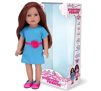 Sophia's 18 Inch Baby Doll Hailey with Blue Dress and Doll Shoes, Everyday Girl Collection, 18'' Vinyl Doll with Auburn Hair