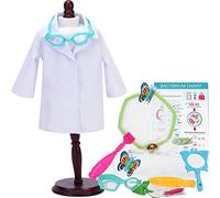 Sophia's Baby Doll Biologist Outfit and Science Lab Playset Toy with 14 Play Accessories, For 18 Inch Baby Dolls, No Doll Included