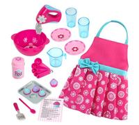 Sophia's By Teamson Kids Baking Accessories And Apron Set For 18" Dolls, Pink