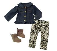 Sophia's By Teamson Kids Jean Jacket, Leggings, And Boots Set For 18" Dolls