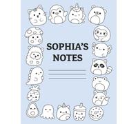 Sophia's Notes: Lined Composition Notebook 180 pages | 170 Lined Pages with Extra Coloring Pages at the End of the Notebook | Personalized Notebook for Elena