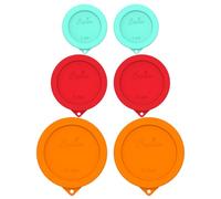Sophico Round Silicone Storage Cover Lids Replacement for Anchor Hocking and Pyrex Glass Bowls (Container not Included) (MIX-6 PACK)