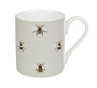 Sophie Allport - Bees Mug, Fine Bone China, Pale Green with Bee Design, Gift Box, Dishwasher Safe (Standard Size, 275ml)