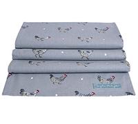 Sophie Allport - Chicken Table Runner, 100% Cotton, Stylish, Neutral Print, 35 x 280cm, Machine Washable