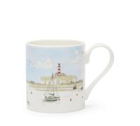 Sophie Allport Coastal Boats Scene Mug, Large (425ml)