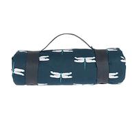Sophie Allport - Dragonfly Picnic Blanket Rug, Water-Resistant Backing, 100% Cotton, Carry Handle, Large, Foldable, Outdoor, Camping, Beach or Garden Mat