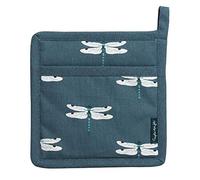 Sophie Allport - Dragonfly Pot Grab, Pot Holder, Padded Heat Protection, Machine Washable, 20 x 20cm