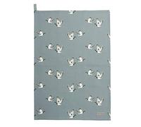 Sophie Allport - Ducks Tea Towel, 100% Cotton, 45cm x 65cm, Home Kitchen Towel with Hanging Loop