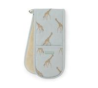 Sophie Allport Giraffe Double Oven Glove - Duck Egg