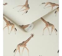 Sophie Allport Giraffe Off White Wallpaper