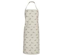 Sophie Allport - Hare Unisex Adult Kitchen Apron, 100% Cotton, Adjustable Neck Strap and Front Pocket