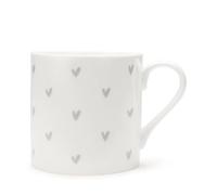 Sophie Allport Hearts Grey Mug, Large (425ml)