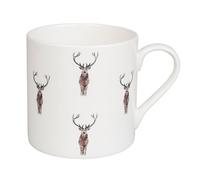 Sophie Allport - Highland Stag Mug, Fine Bone China, Gift Box, Dishwasher Safe (Large Size, 425ml)