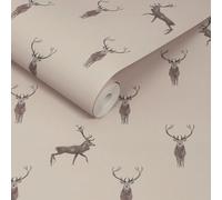 Sophie Allport Highland Stag Rutland Stone Wallpaper