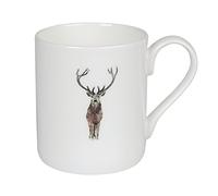 Sophie Allport - Highland Stag Solo Mug, Fine Bone China, Gift Box, Dishwasher Safe (Standard Size 275ml)