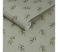 Sophie Allport Olive Branch Greenhouse Wallpaper