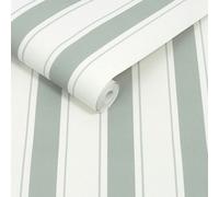 Sophie Allport Oundle Stripe Morning Fog Wallpaper