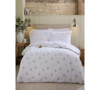 Sophie Allport Pure Cotton Snowy Owls Bedding Set White Mix