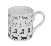 Sophie Allport - Purrfect Cat Mug, Fine Bone China, Gift Box, Dishwasher Safe (Standard Size, 275ml)