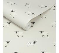 Sophie Allport Sheep Off White Wallpaper