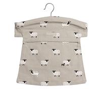 Sophie Allport - Sheep Peg Bag, Clothes Peg Storage Bag, Wooden Hanger, 100% Cotton