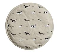 Sophie Allport Single Hob Cover, Dogs Styles - 100% Cotton Hob Protector (Beige)