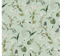 Sophie Allport Wild Floral Pale Mint Wallpaper