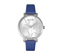 Sophie and Freda Key West Women's Quartz Blue Genuine Leather Silver Watch SAFSF4301