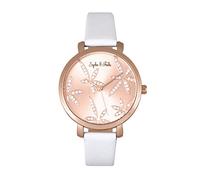 Sophie and Freda Key West Women's Quartz White Genuine Leather Rose Gold Watch SAFSF4307