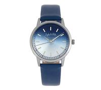Sophie and Freda San Diego Women's Quartz Blue Genuine Leather Silver Watch SAFSF5102