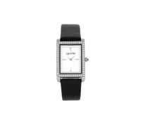 Sophie and Freda Women's Wilmington Leather-Band Watch with Swarovski Crystals in Black Sophie and Freda Black One Size