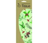 Sophie Brabbins Christmas Foliage Holly and Mistletoe Printed Patterned Tissue Wrapping Paper Deva Designs 4 Sheets 50 x 70 cm