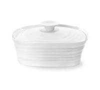 Portmeirion Sophie Conran Ripple Covered Butter Dish Gift Boxed Porcelain